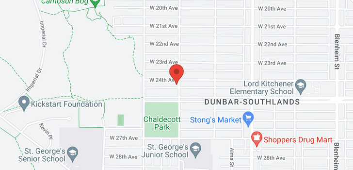 map of 3906 W 24TH AVENUE